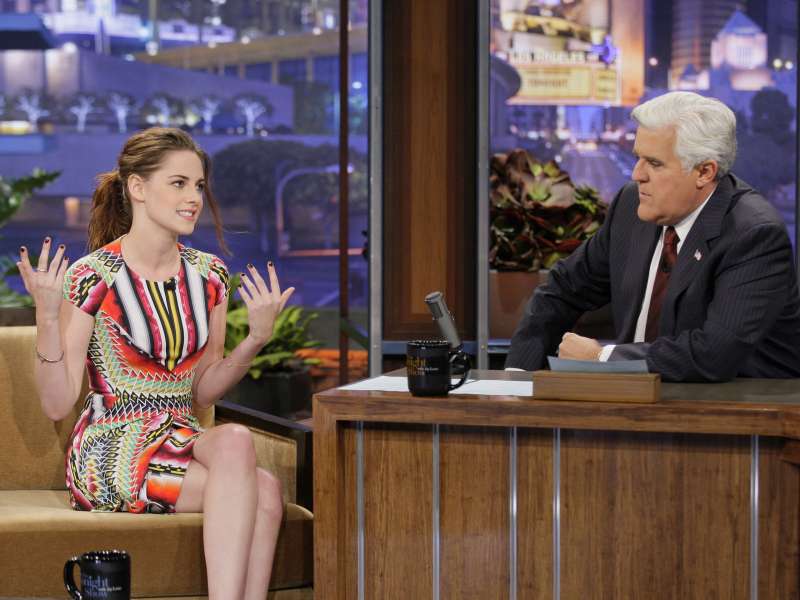 Kristen Stewart The Tonight Show With Jay Leno Appearance In Burbank Wallpaper