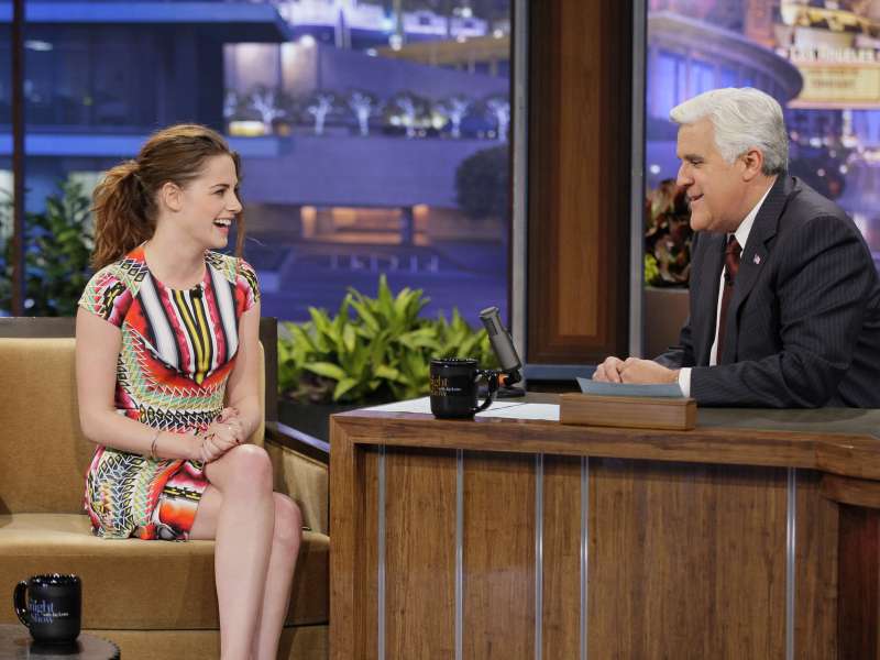 Kristen Stewart The Tonight Show With Jay Leno Appearance In Burbank Wallpaper