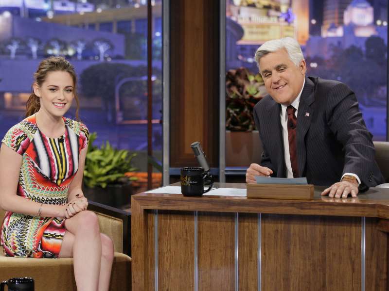 Kristen Stewart The Tonight Show With Jay Leno Appearance In Burbank Wallpaper